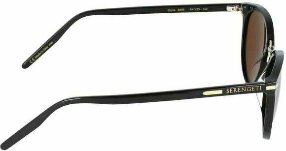 Lifestyle Glasses Serengeti Elyna Shiny Black/Mineral Polarized Drivers Gold L Lifestyle Glasses - 10