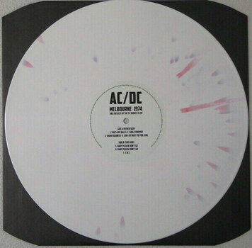 Schallplatte AC/DC - Melbourne 1974 & The TV Collection (White/Red Splatter Vinyl) (2 LP) - 5