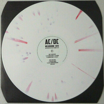 Vinyl Record AC/DC - Melbourne 1974 & The TV Collection (White/Red Splatter Vinyl) (2 LP) - 6