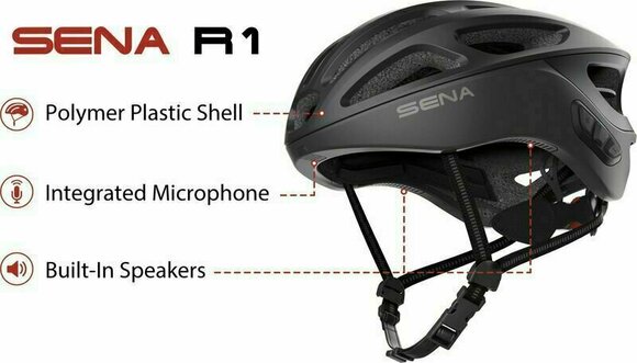 Smart helma Sena R1 Orange M Smart helma - 5