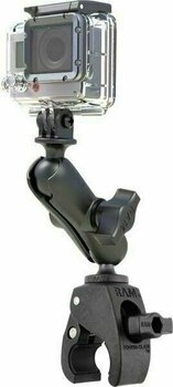 Držiak mobilu / GPS na motorku Ram Mounts Tough-Claw Double Ball Mount with Universal Action Camera Adapter - 2