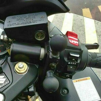 Moto porta cellulare / GPS Ram Mounts Motorcycle Brake/Clutch Reservoir Double Ball Base - 2