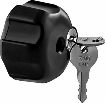 Motorcycle Holder / Case Ram Mounts Key Lock Knob with Brass Insert for B Size Socket Arms - 2