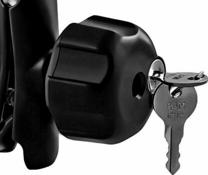 Moto porta cellulare / GPS Ram Mounts Key Lock Knob with Brass Insert for B Size Socket Arms - 3