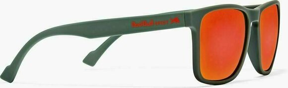 Lifestyle Glasses Red Bull Spect Leap Matt Olive Green Rubber/Brown With Red Mirror Lifestyle Glasses - 2