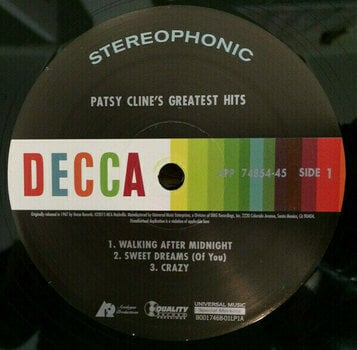 Vinyl Record Patsy Cline - Greatest Hits (2 LP) - 2