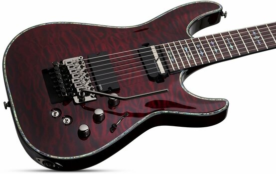 7-string Electric Guitar Schecter Hellraiser C-7 FR S Black Cherry - 2