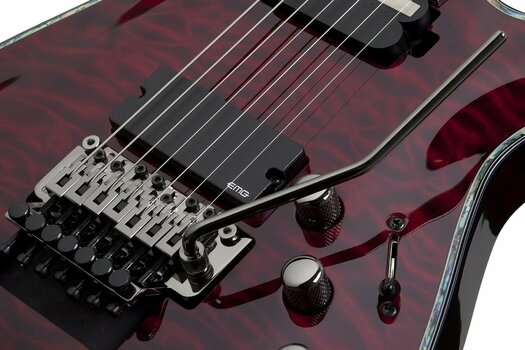 Guitarra elétrica de 7 cordas Schecter Hellraiser C-7 FR S Black Cherry - 4