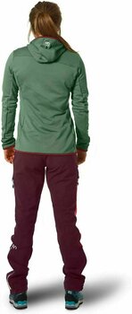 Majica s kapuljačom na otvorenom Ortovox Fleece Grid W Green Forest S Majica s kapuljačom na otvorenom - 3