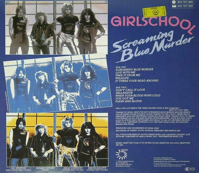 Vinyylilevy Girlschool - Screaming Blue Murder (LP) - 2