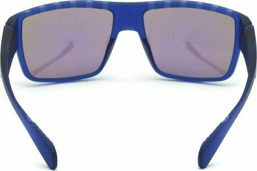 Sport Glasses Adidas SP0006 91Q Transparent Frosted Eletric Blue/Grey Mirror Green Blue - 5