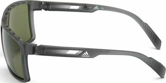 Okulary sportowe Adidas SP0010 20N Transparent Frosted Grey/Green Kolor Up - 3