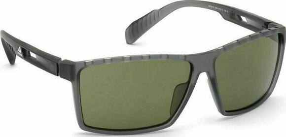 Športové okuliare Adidas SP0010 20N Transparent Frosted Grey/Green Kolor Up - 8