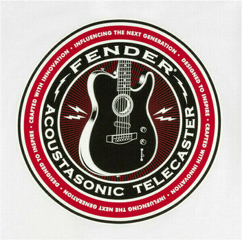 T-Shirt Fender T-Shirt Acoustasonic Unisex Weiß XL - 2