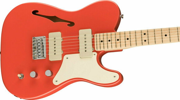 Elektrisk gitarr Fender Squier Paranormal Cabronita Telecaster Thinline MN Fiesta Red - 3