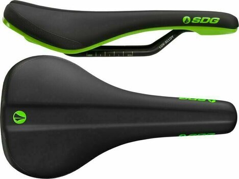 Șa bicicletă SDG  Bel-Air 3.0 Lux-Alloy Negru-Verde Oțel aliat Șa bicicletă - 3