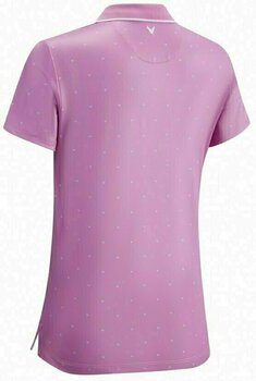 Rövid ujjú póló Callaway Chevron Polka Dot Womens Polo Shirt Fuchsia Pink 2XL - 2