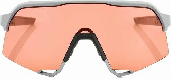 Cycling Glasses 100% S3 Soft Tact Stone Grey/HiPER Coral Cycling Glasses - 2