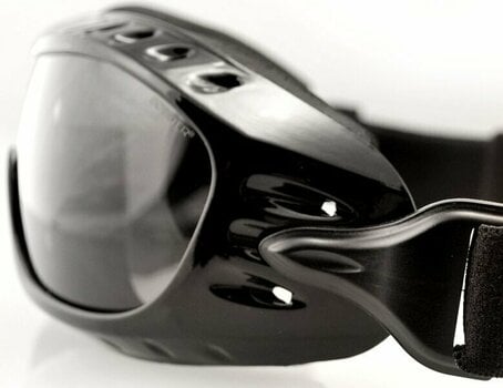Motorcycle Glasses Bobster Night Hawk OTG Gloss Black/Clear Motorcycle Glasses - 2