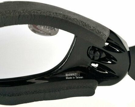 Motorcycle Glasses Bobster Night Hawk OTG Gloss Black/Clear Motorcycle Glasses - 3