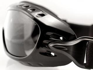 Óculos de motociclismo Bobster Night Hawk OTG Gloss Black/Smoke Óculos de motociclismo - 1