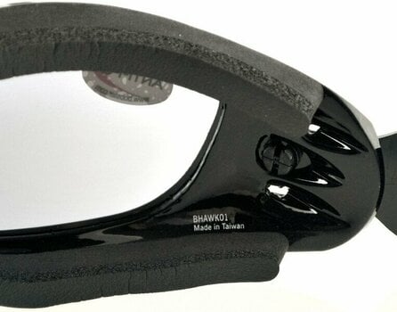 Motorcycle Glasses Bobster Night Hawk OTG Gloss Black/Smoke Motorcycle Glasses - 4