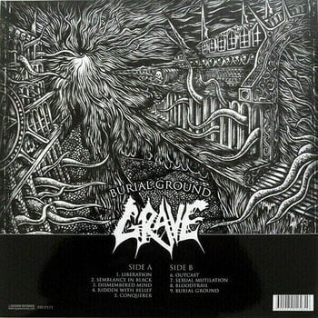 Vinyylilevy Grave - Burial Ground (Reissue) (LP) - 3