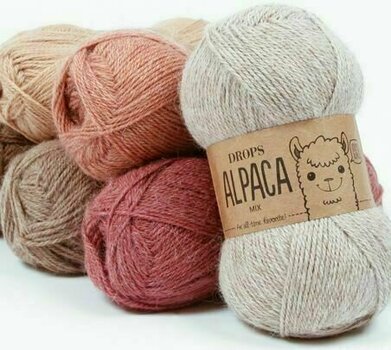Fios para tricotar Drops Alpaca 3770 Dark Pink - 2