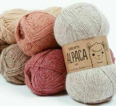 Fios para tricotar Drops Alpaca 9022 Coral - 2