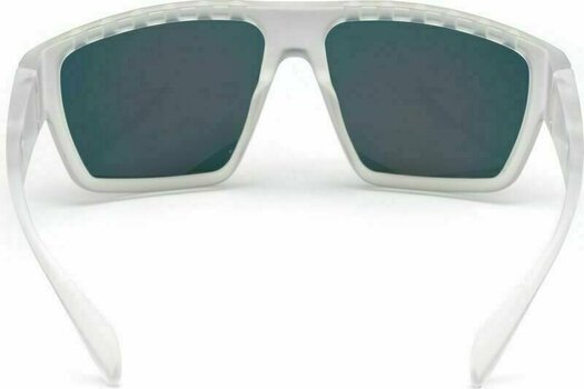 Óculos de desporto Adidas SP0008 26G Transparent Frosted Crystal/Grey Mirror Orange Red - 5