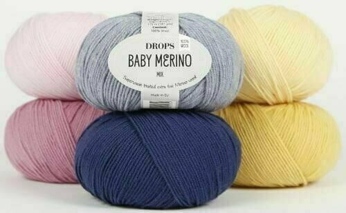 Fios para tricotar Drops Baby Merino 22 Light Grey - 2