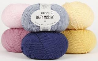 Stickgarn Drops Baby Merino Uni Colour 02 Off White Stickgarn - 1