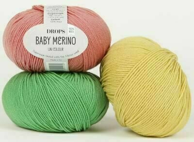 Fil à tricoter Drops Baby Merino 46 Rose - 2