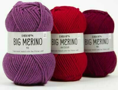 Fios para tricotar Drops Big Merino 11 Plum - 2