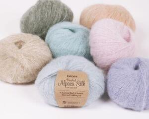 Stickgarn Drops Brushed Alpaca Silk Uni Colour 04 Light Beige Stickgarn - 1