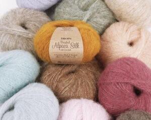 Stickgarn Drops Brushed Alpaca Silk Uni Colour 15 Light Sea Green Stickgarn - 1