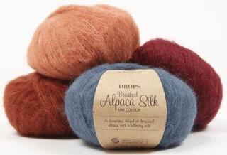 Stickgarn Drops Brushed Alpaca Silk Uni Colour 18 Cerise Stickgarn - 1