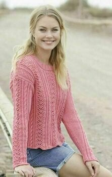 Fil à tricoter Drops Cotton Merino Uni Colour 13 Coral Fil à tricoter - 4