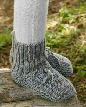 Fios para tricotar Drops Cotton Merino 19 Grey - 3