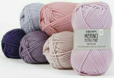 Fios para tricotar Drops Merino Extra Fine 25 Pink - 2
