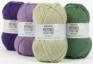 Stickgarn Drops Merino Extra Fine Uni Colour 31 Forest Green Stickgarn - 1