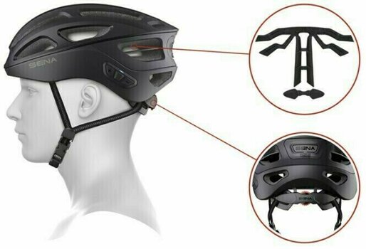 Smart Helm Sena R1 Black M Smart Helm - 11