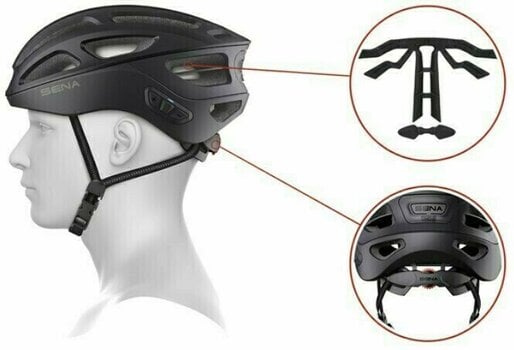 Smart Helm Sena R1 Black L Smart Helm - 11