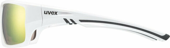 Cycling Glasses UVEX Sportstyle 222 Polarized White/Mirror Yellow Cycling Glasses - 4