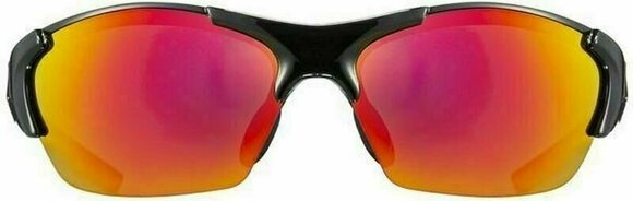 Cycling Glasses UVEX Blaze lll Black Red/Mirror Red Cycling Glasses - 2