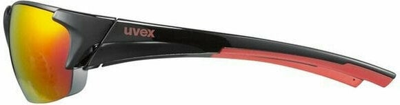 Cycling Glasses UVEX Blaze lll Black Red/Mirror Red Cycling Glasses - 4