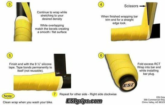 Bar tape ESI Grips RCT Wrap Yellow Bar tape - 5