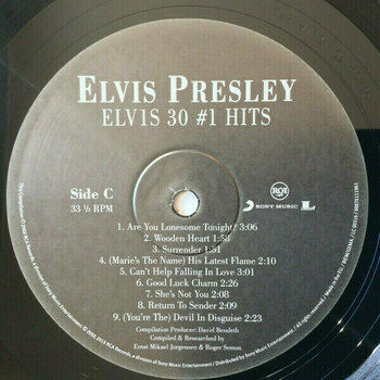 Vinylskiva Elvis Presley - Elvis 30 #1 Hits (2 LP) - 4