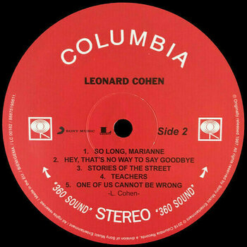 Vinylskiva Leonard Cohen - Songs of Leonard Cohen (LP) - 4