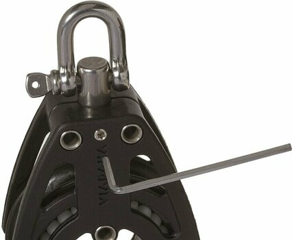 Sailing Block Viadana 38mm Composite Single Block Swivel with Shackle and Becket - 3